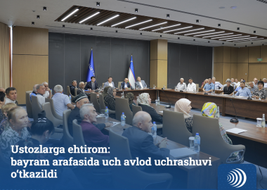 Ustozlarga ehtirom: bayram arafasida uch avlod uchrashuvi o‘tkazildi