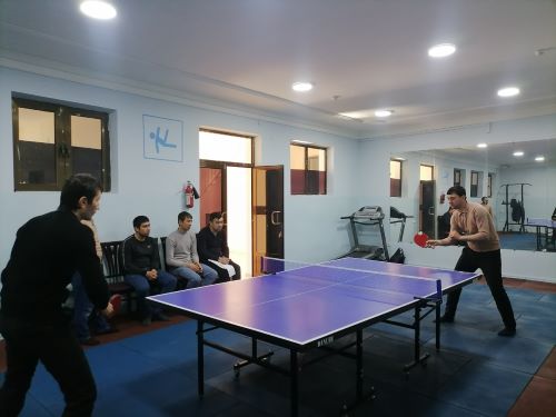 Ёшлар ўртасида стол тенниси бўйича мусобақа ўтказилди.